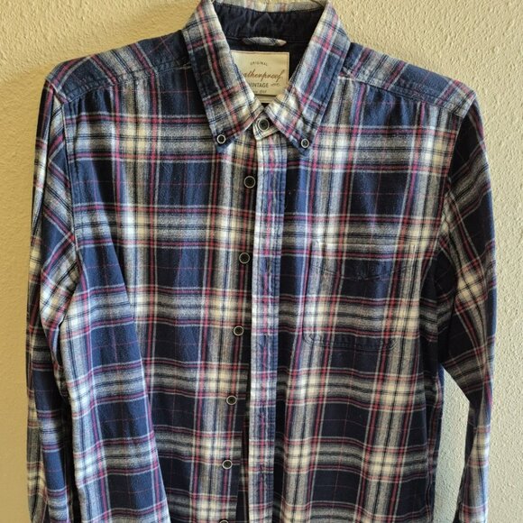 Original Weatherproof Flannel in Blue & Red Plaid - Picture 1 of 3